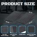 Exercise Slant Board & Resistance Bands Set  2PCS Incline Calf Raise Wedge Blocks + 5 Loop Bands  Non-Slip, Heavy Duty Material  Ankle Mobility & Stretching Kit for Home Gym & Rehab