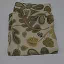 Set of 2 Jacquard Tropical Leaf Pattern Throw Pillow Covers Decorative Pillowcase 22X22 Inches,Green Cream