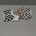 wegreeco Washable Male Dog Belly Band (Stylish Pattern)- Pack of 3 - Washable Male Dog Belly Wrap, Dog Diapers Male (Black, Grey, Dark Coffee Checkerboard, X-Small)