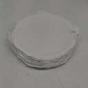 SOUJOY Set of 6 Porcelain Dinner Plate, 10.5'' White Dinner Dish, Embossed Printing Dinnerware Plate for Dinner, Restaurant, Family Party and Kitchen, Microwave, Dishwasher Safe