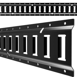 Digank E Track 4'（2 Pack） with Powder-Coated Steel Trailer Tie Down for Garages, Trucks, Pickups, and Vans, E-Track Rail Reliable Cargo Restraint (Screws Not Included)