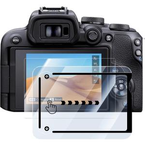Screen Protector for Canon EOS R10 Camera, 9H Tempered Glass, Anti-Scratch, Anti-Fingerprint, Bubble-Free, Easy Installation with Positioning Tool, High Definition, [1 Pack]