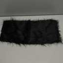 Jetec Pack of 1 Black Faux Fur 10 x 20 Inch Christmas Faux Fur Fabric Squares Fluffy Halloween Fabric Patches Winter Soft Plush for DIY Craft, Gnomes, Cosplay Costume, Decoration