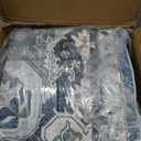 Amada 8x10 Area Rugs for Living Room, Washable Area Rug, Blue
