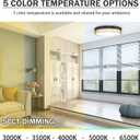 12'' LED Ceiling Light Fixture Flush Mount 2 Pack 18W Bedroom Ceiling Light Dimmable 3000K/3500K/4000K/5000K/6500K Black Gold Ceiling Lamp for Kitchen Bedroom Bathroom Hallway