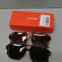 livho Trendy Polarized Square Aviator Sunglasses Women Men Square Eyewear Frame, Retro Sun Glasses for Women Men 2025 Shades