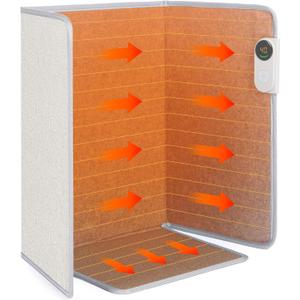 Under Desk Warmer Portable Space Heater, Leg Warmer Foot Warmer for Office & Home, Whisper Heat Foldable Energy Efficient With Thermostat Timer Auto Shut Off