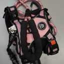 IVY&LANE No Pull Dog Harness for Medium Dogs, Dog Vest Harness with Leash, Safety Belt and Storage Strap, Fully Adjustable Harness, 360 Reflective Strip, Soft Handle (Pink, M)