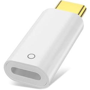 Jadebones USB-C to Pencil Adapter for Apple Pencil 1st Generation, USB C to Pencil Charging Adapter Type C Bluetooth Pair Connector Only for iPad 10th/11th A16 Gen (No for Other Pencil/iPad Models)