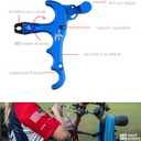 Bow Release for Compound Bow, 4-Finger Archery Release Trigger, 360° Rotatable Thumb Release Aid, Archery Compound Bow Accessories