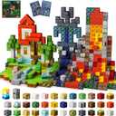 242 PCS 0.8 Inch Magnetic Blocks, STEM Sensory Toys with Storage Bag, Magnetic Building Blocks for Boys & Girls Age 3-8, Educational Stacking Magnets Cubes for Creativity, Birthday Gift for Ages 4-10 (Multicolor)