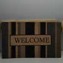 NoTrax, Welcome Gray, Vinyl-Backed Natural Coir Doormat, Entry Mat for Indoor or Outdoor Use, 18"x30", C12 (C12S1830WG)
