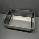 TeamFar Rectangular Cake Pan Brownie Pan, Stainless Steel Lasagna Casserole Baking Pan, 8’’x10’’x3’’, Rust Free & Non Toxic, Easy Clean & Dishwasher Safe