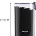 KRUPS Precision Electric Coffee Grinders, 3 oz Capacity, 200W Motor, Stainless Steel Blades for Uniform Grinding of Beans, Herb and Nuts, Coffee and Spice Grinder Electric, (Black)