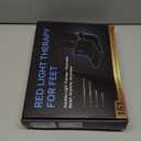 Upgraded Red Light Therapy for Feet 3 Modes, 180 Dual-Wavelength 3-in-1 Chips LEDs, Adjustable 10-90 Min Auto Timer, Foldable Infrared Foot Therapy Device for Ankle Heel Plantar Joint Muscle Relief. (Black)