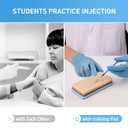 Ultrassist IV Practice Kit for Venipuncture Training, IV Start Kit Practice for Nursing Students, IV Injection Pad for Education Purposes Only