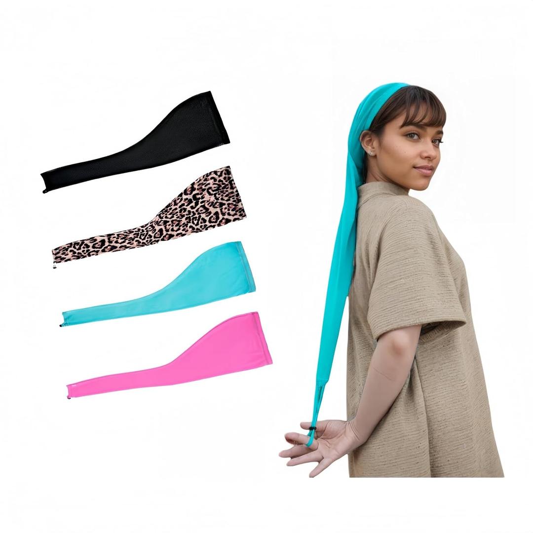 Roaming Hair Weave Sleeve for Locs  Extra Long Hairsleeve for Braids, Dreadlocks & Twists  Breathable Loc Sleeve for Women  Stretchy, Reusable, Lightweight Hair & Wig Cap (Black)