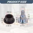 Handle Bushing with Bolt Kit Fits for Wacker Newer Style WP1540 WP1550 Plate Compactor -5100028928 Bolt, 5100004367 Bushing