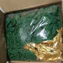 108pcs Roses Head Flowers with Stem - Emerald Green Gold Artificial Flowers Rose Bulk - Silk Rose Fake Flower for Wedding Bouquet Decor DIY Baby Shower Centerpieces St Patrick's Day Decoration