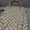 Baby Diaper Bag Backpack for Mom, Large Capacity Travel Nappy Bag for Boys & Girls with Stroller Straps (Corduroy Checkered Green)