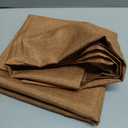 maxmill Fall Rectangle Tablecloth Waterproof Spillproof Wrinkle Resistant Washable Decorative Fabric Linen Textured Dining Table Cloth for Harvest Thanksgiving Dinner Parties, 52 x 70 Inch, Amber