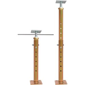 2 PCS Basement Floor Jack 19"- 36"(1'7"-3), Adjustable Floor Joist Jack House Jack Post, 4400 lbs Height Capacity(Each), Telescoping Jacks for Temporary Support for Leveling, Galvanized