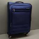 Samsonite Men's 2-Piece Lightweight Suitcase Set, Blue Depth, 20" & 24" Carry On & Spinner