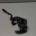 Leather Pet Muzzle for Dog Soft PU Leather Dog Muzzles Prevent for Biting Barking Chewing Black Medium (M(for snout girth from 7"-8"))