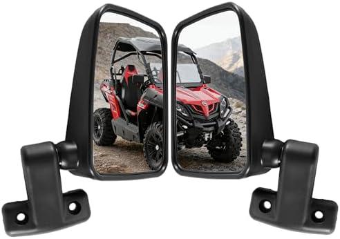 Zforce 500 800 Side View Mirrors (Left+Right),HD Durable Rear View Mirror,Fit for Full Doors Compatible with CFMOTO Uforce 500 800,Zforce 500 800 Accessories(7030-260110,7030-260120)