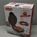 Dash Express Mini Donut Maker - Homemade Dessert Maker - Features Double-Sided, Non-Stick Surface & Space-Saving Design - Makes 7 - Aqua