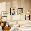 decorUhome 4x6 Picture Frame Set of 10, Display Photos 3.5x5 with Mat or 4x6 Unmatted for Picture Frames Collage Wall Decor, Black