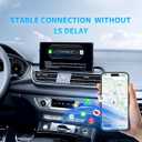 2 x Wireless CarPlay Adapter 2025 Wired to Wireless,Compatible with Apple iPhone iOS 11+ & Vehicles 2018+ (black)
