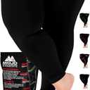 Mojo Compression Socks - 20-30mmHg Graduated Support Thigh-Hi Leg Sleeves with Grip Top - 10 Sizes, 5 Colors - Reduces Swelling, Ideal for Varicose Veins, Lymphedema, DVT Treatment - 1 Pair, 3XL