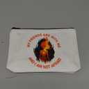 BDPWSS My Friends Are With Me And i Am Not Afraid BFF Makeup Bag for Friend (Friend with me bag)