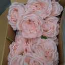 Geosar 8 Bundles Artificial Peonies Flowers Fake Silk Peony Bouquet Faux Peonies Flowers Bulk for Decoration Vase Floral Arrangements Wedding Party Table (Pink)