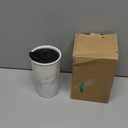 ANTIS'S HOME Ceramic Coffee Mug with Lid, Marble Double Wall Coffee Travel Mug Ceramic Tumbler 12 oz, Reusable Tall Cup, Splash Resistant Lid, Dishwasher Microwaveable Safe