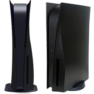 Disc Edition Face Plates Cover Skins Shell Panels for PS5 Console, Accessories for PlayStation 5 Protective Shell Replacement Faceplate (Black)