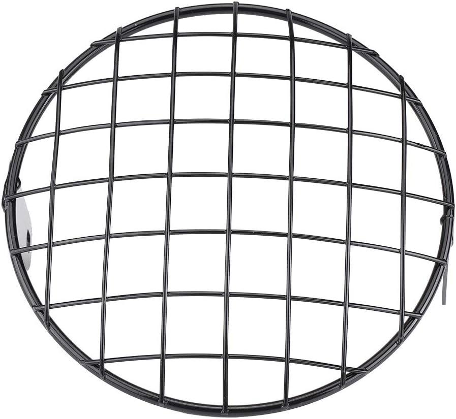 Qiilu Motorcycle 7" Mesh Grill Headlight Cover 8" Headlight Grille Guard Bike Headlight Grill Motorcycle Mesh Grill 8 Headlight Mesh Grill Motorcycle Headlight Cover 7 In Headlight Grill Motorcycle