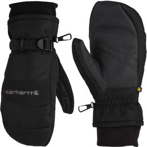 Carhartt Men's Waterproof Insulated Knit Cuff Mitten (XX-Large, Black)