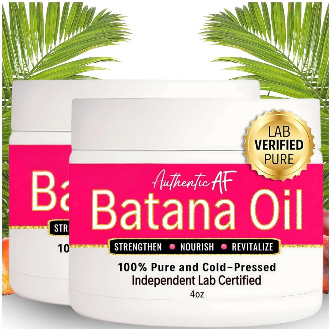 Pure Batana Oil 2 Pack – Cold-Pressed Scalp Oil for Dry Scalp, Hair Growth & Thicker-Looking Hair – Raw Honduran, Authentic, Unrefined – LIV Authentic
