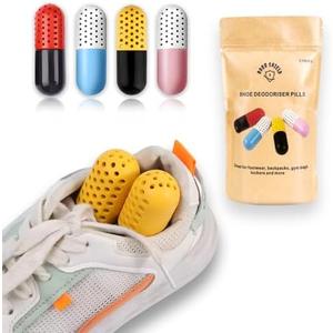 Pack Of 2 , 6 PCs Shoe Deodorizer & Hamper Deodorizer Pills |Moisture absorbers & odor eaters for shoes | Recharge & Spill-free Refresher Balls for Sneakers, Closets, Boxing Gloves, Cars and Gym bags