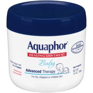 Aquaphor Baby Healing Ointment Diaper Rash and Dry Skin Protectant, 14 Fl. Oz. Jar, Best By 08, 2026