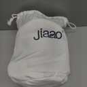 jiaao Memory Foam Neck Pillow for Travel & Airplanes, Adjustable Travel Pillow for Long Flights & Road Trips, Includes Eye Mask, Earplugs & Bag