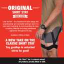 World's Greatest Shirt Stays for Men - Original Shirt Stay - Veteran Owned | American Made (White, L)