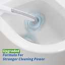 oshang Disposable Toilet Brush - Toilet Bowl Cleaner, Toilet Cleaning Supplies, Toilet Brush with Holder, 14 Refills for Deep Cleaning and Hygienic Bathroom Maintenance