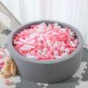 5 x STARBOLO Ball Pit Balls for Kids -Pack of 150 200 500 Colorful Ball Pit Balls Crush Proof Plastic Toy Balls for Toddlers Ball Pit, Ball Pit Play Tent, Baby Pool Water Toys (120, Pink/White/Pearl Pink/Pearl White)