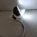 Clamp Light, LED Work Light with Flexible & Strong Clip for Workshop, Sewing, Lathe, Bandsaw, Workbench, Desk, Bright Small Area Task Lighting, 2000 Lumens, Silver