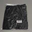 Women's Short Sleeve Sexy Lace Trim V-Neck Slim Fit Daily Basic Black Tees Spring Summer Going Out Casual Vacation Crop Tops Trendy Y2K Clothing (8638, L, Black)