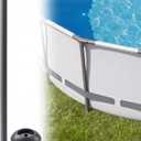Vertical Pool Leg and Caps Replacement Oval Frame Support Bar Compatible with Coleman Power Steel 18ft x 48in Above Ground Swimming Pools 2022-24 Models