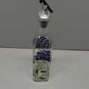 Grant Howard Hand Painted Square Cruet with Pourer, Blue Hydrangeas, 16 oz., Blue